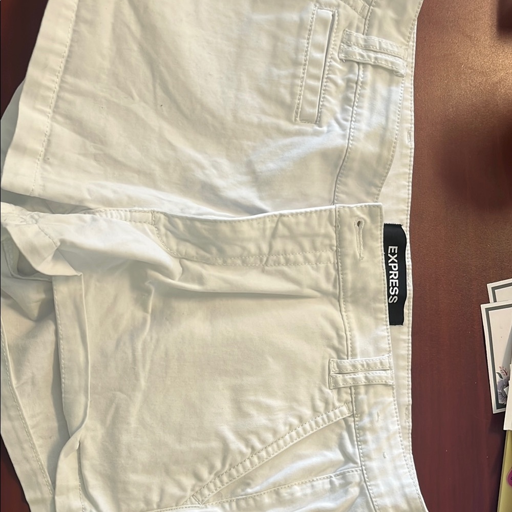 NWOT Express White Shorts Shortie style